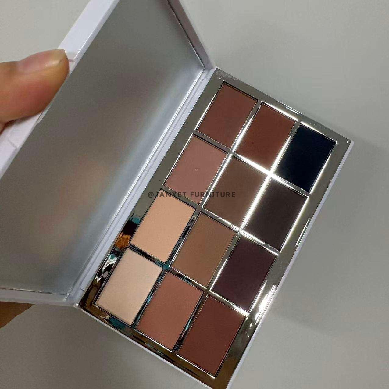 12 Shades Matte Neutral Brown Eyeshadow Palette
