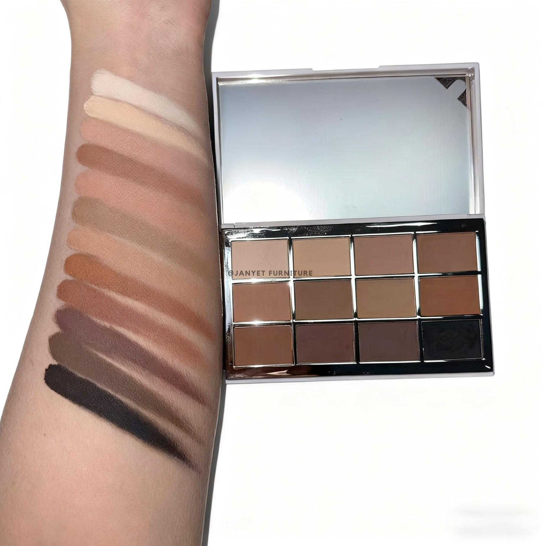 12 Shades Matte Neutral Brown Eyeshadow Palette