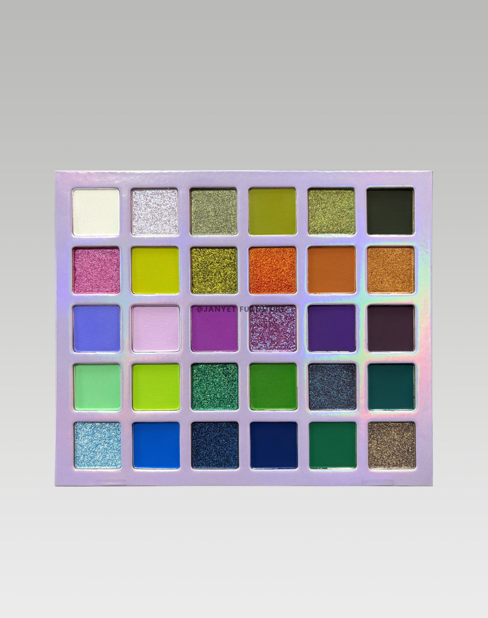 30 Shades Matte Shimmer Blendable Eyeshadow Palette