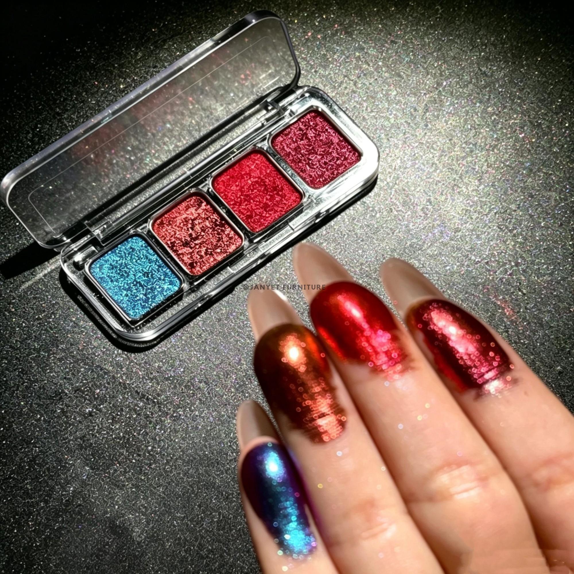 4 Color Shimmery Glitter Eyeshadow