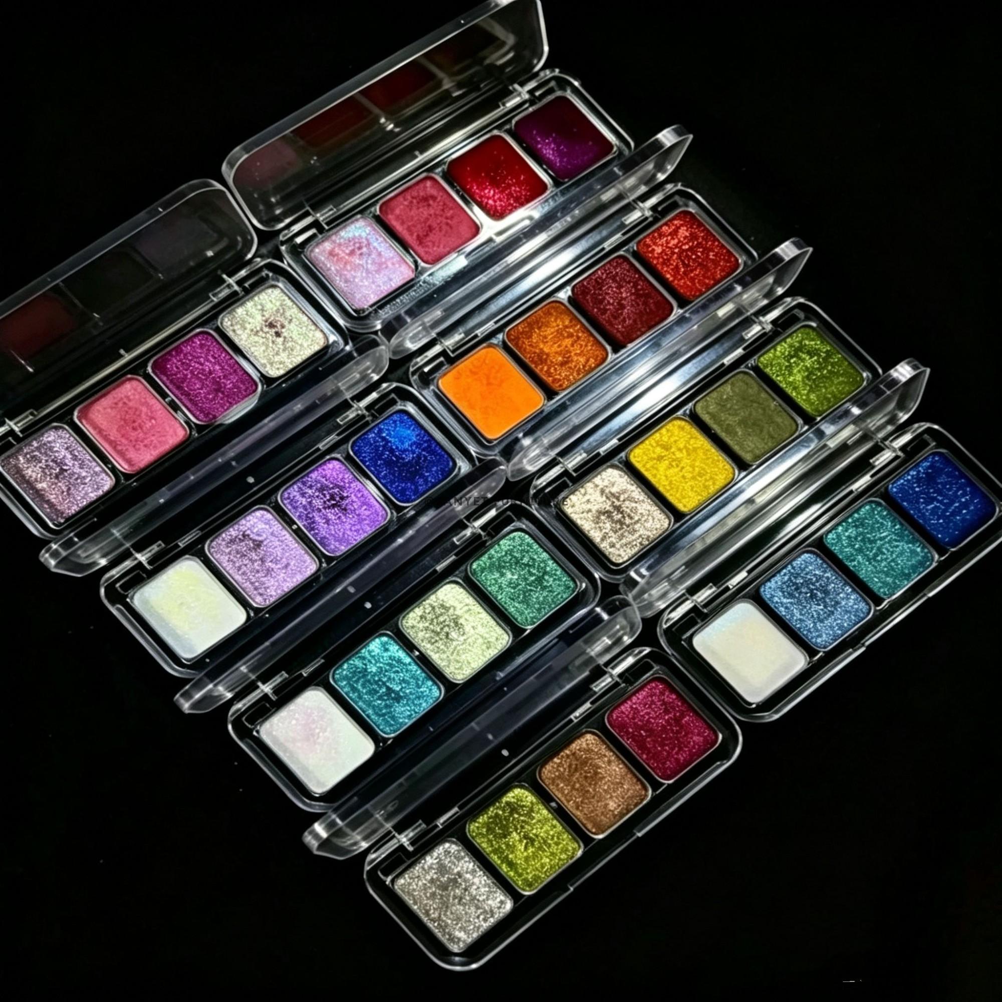 4 Color Shimmery Glitter Eyeshadow