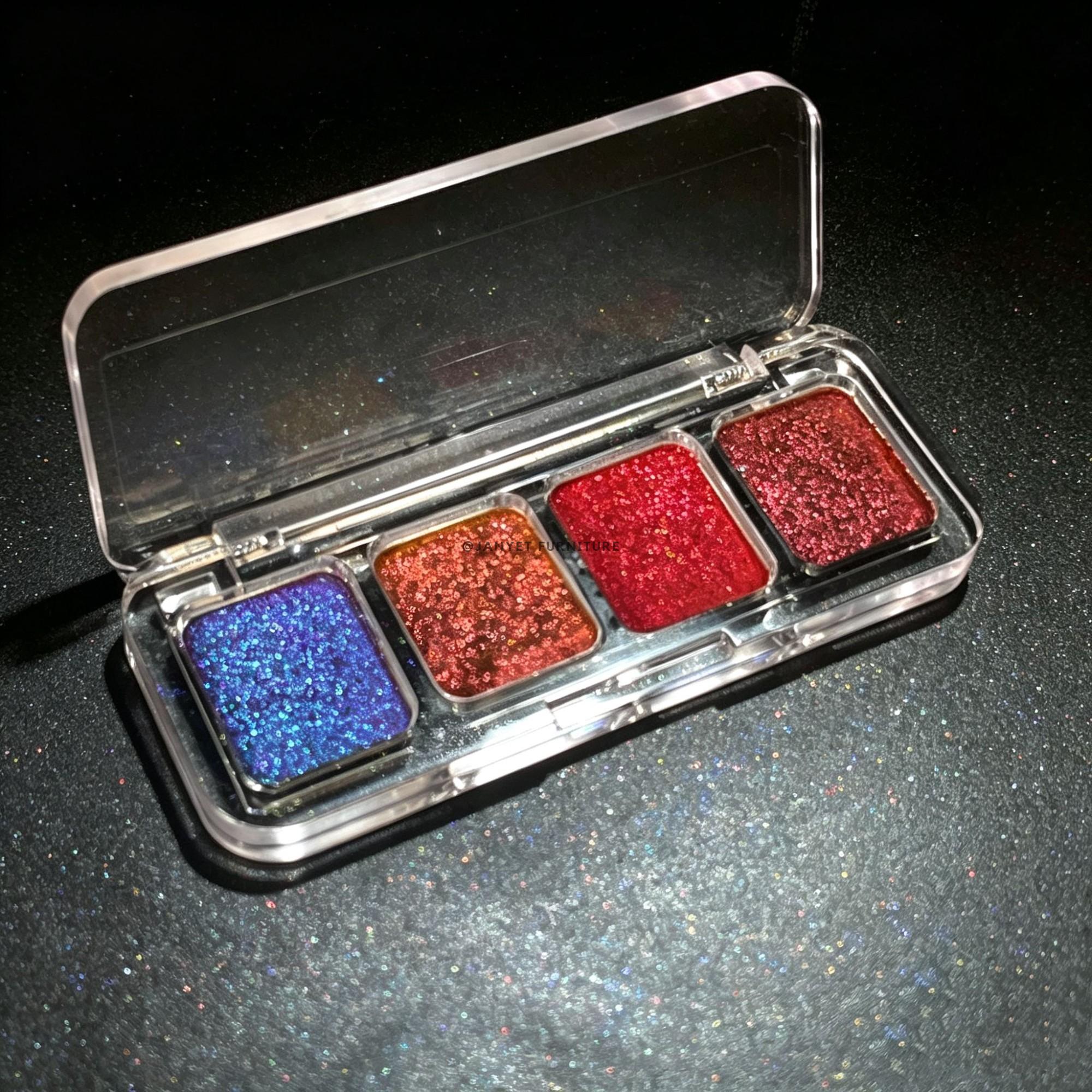 4 Color Shimmery Glitter Eyeshadow