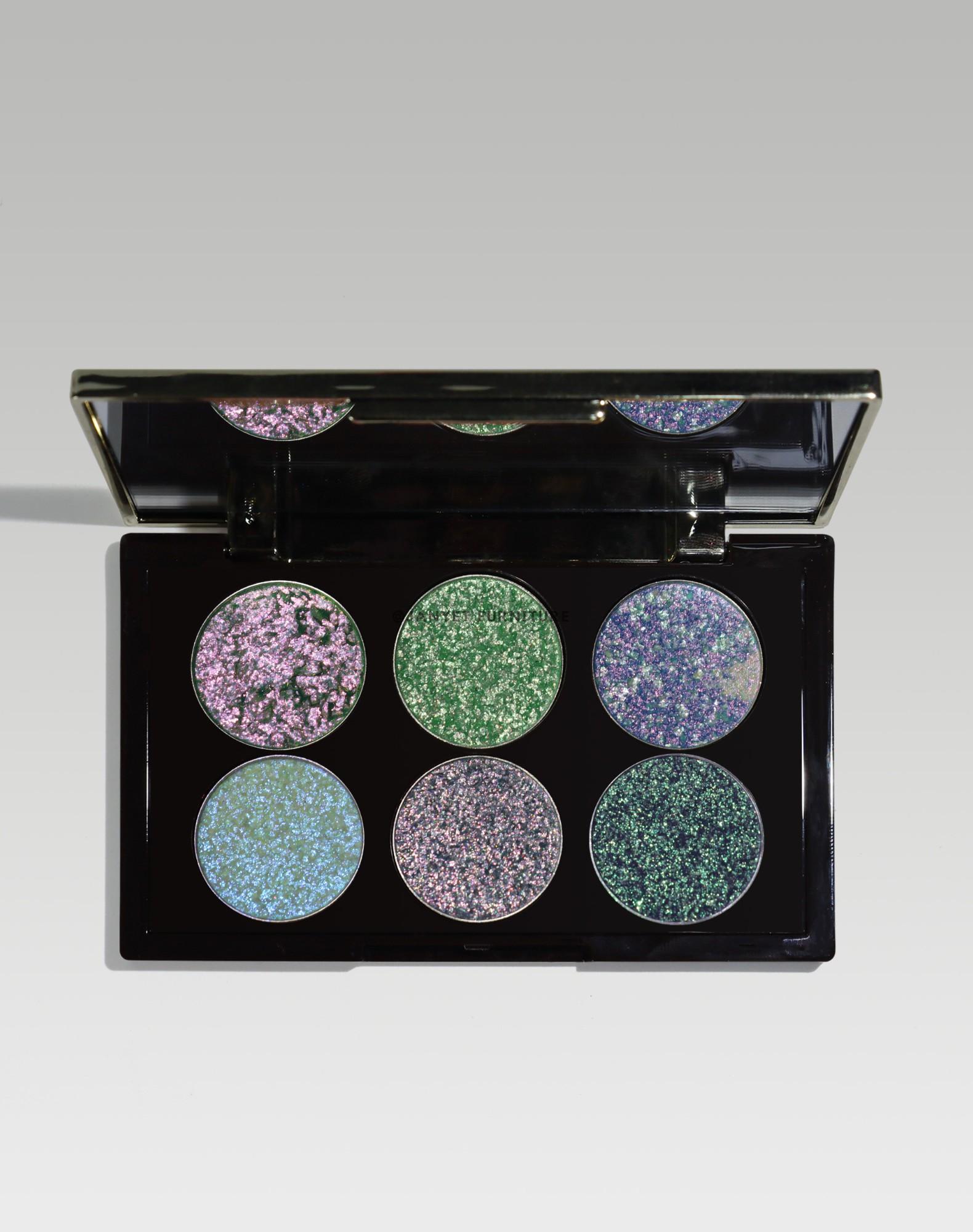 Six-Color Metallic Eyeshadow