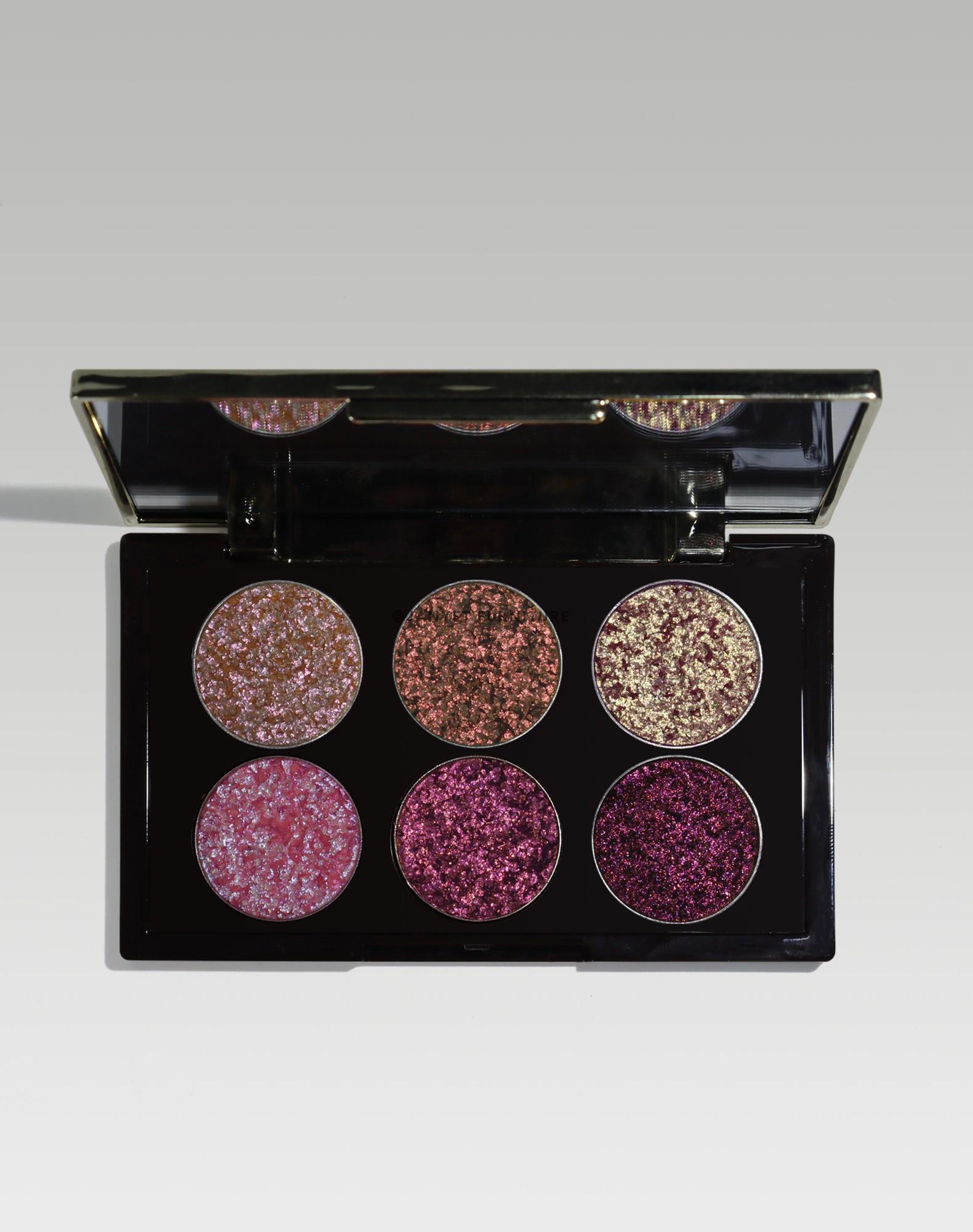 Six-Color Metallic Eyeshadow