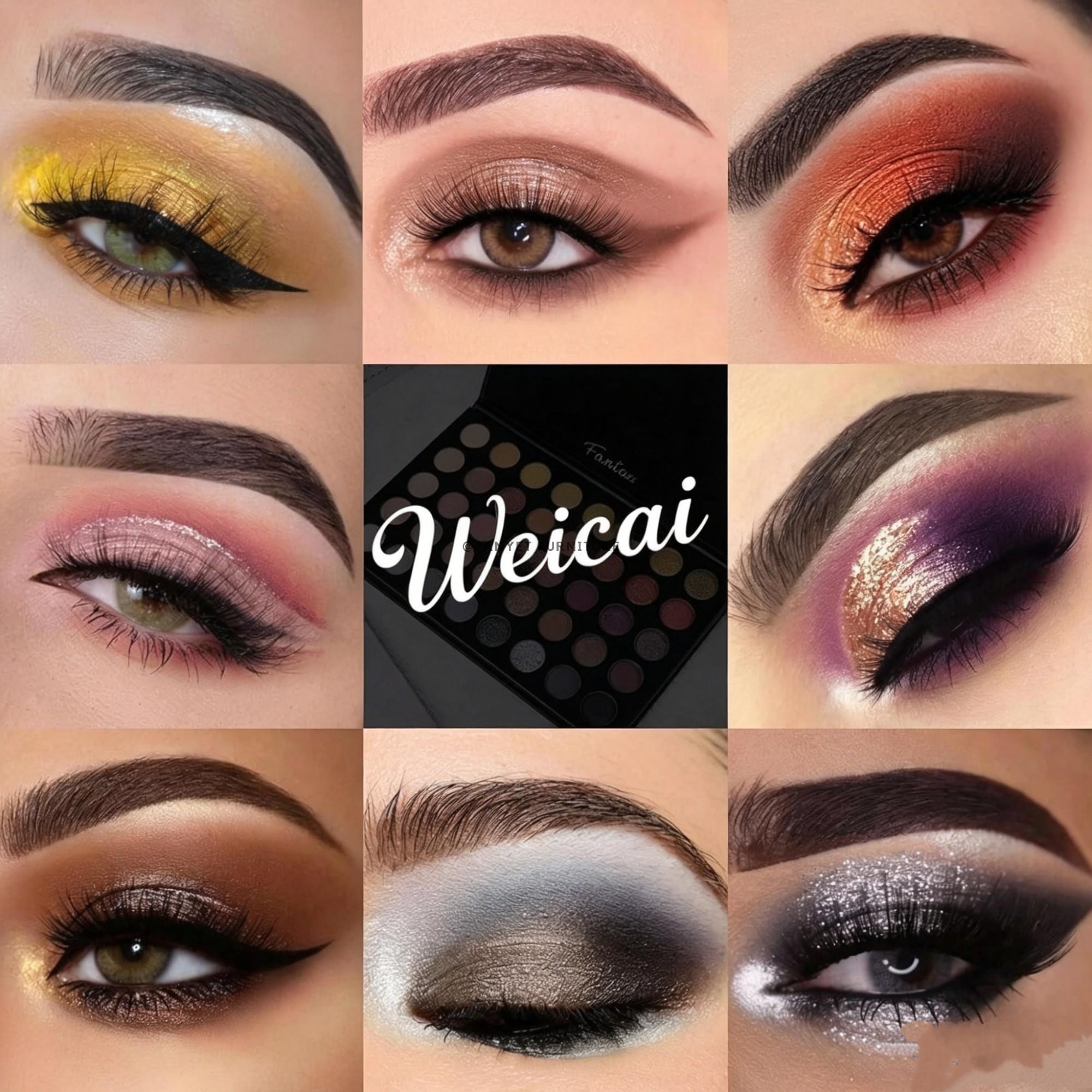 Six-color Metallic Eyeshadow